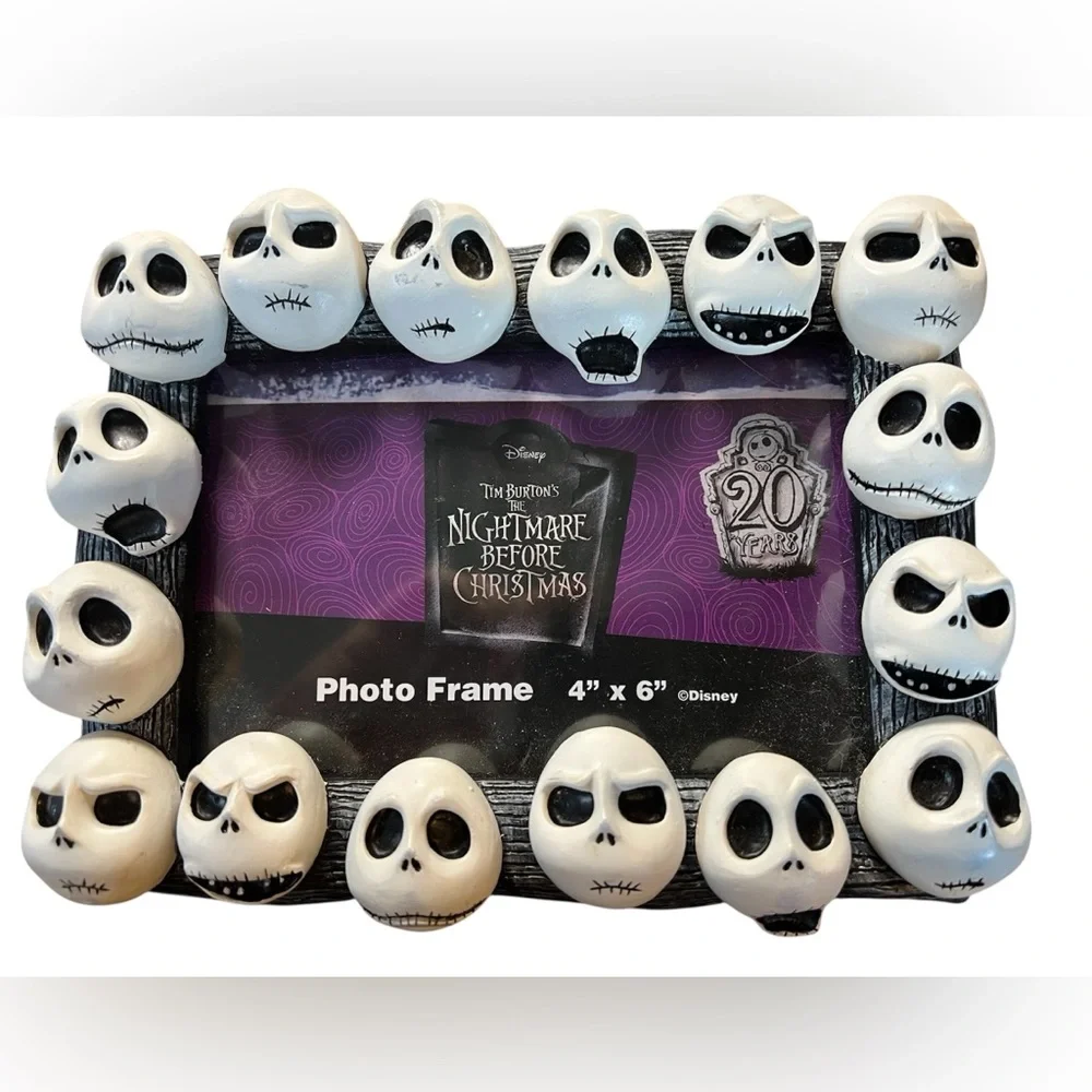 Disney Nightmare Before Christmas‎ Jack Skellington Resin Photo Frame 4x6